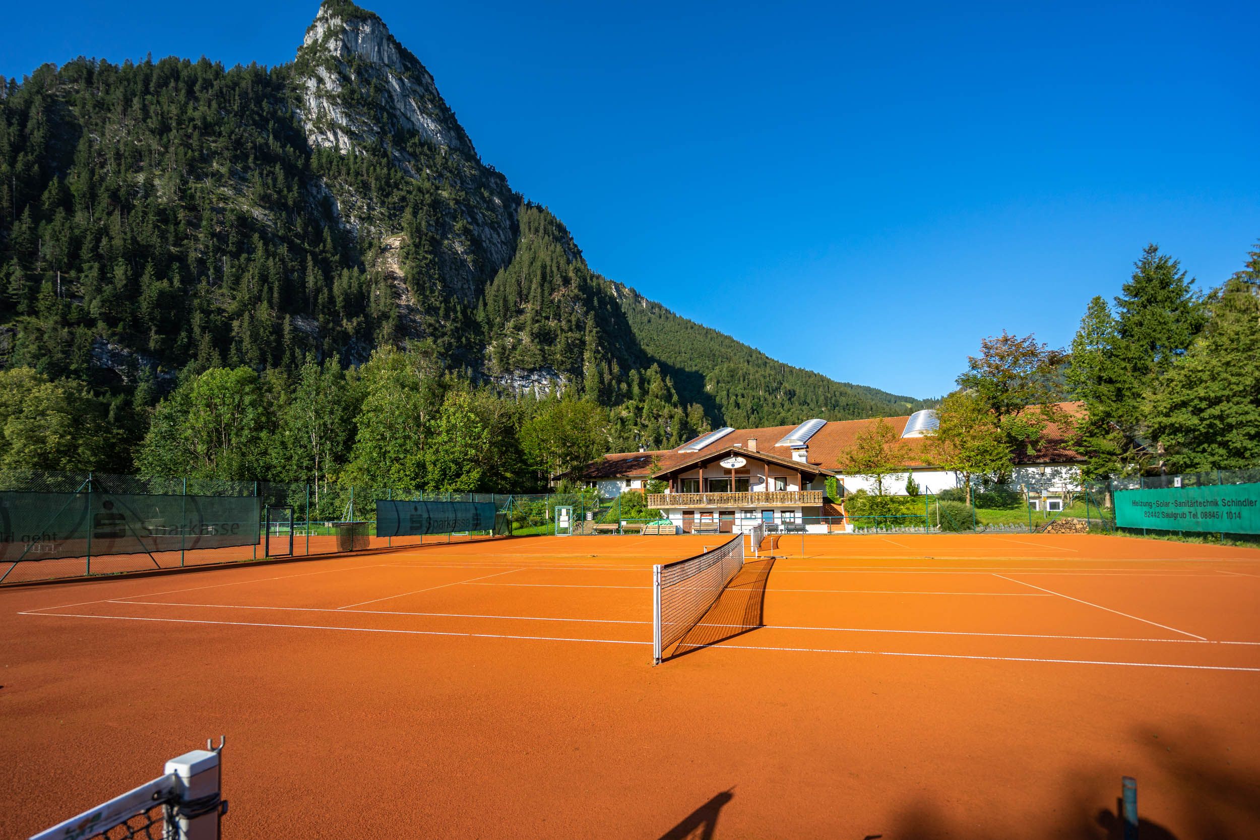 Tennis Sandplatz outdoor Oberammergau